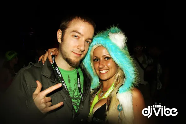 Excision and our lovely promo girl