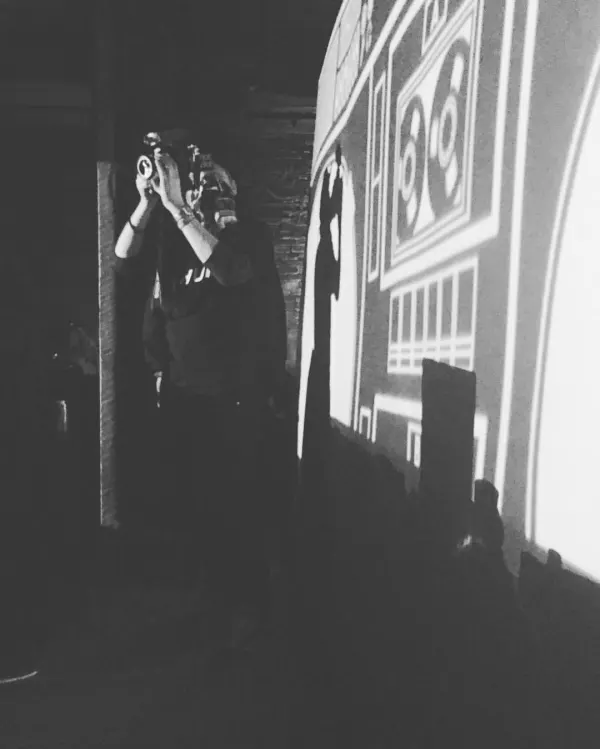 DJ ViBE's Alan doing his thang at @[100064466898826:2048:Fortune Sound Club] for @[131809997652:274:Stylust Beats] ✌🏼️@[130171573044:274:Blueprint Events]  #westcoastbass #bass #music #bts #film