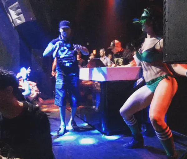 Hey. Yo. That's @[100044311035909:2048:Dynamite MC] and @[86080409428:274:Krafty Kuts] giving Vancity's @[203201943026010:274:Celebrities Nightclub] a SUPER FUN night. Just #rad. 🔊 #stereotypefridays