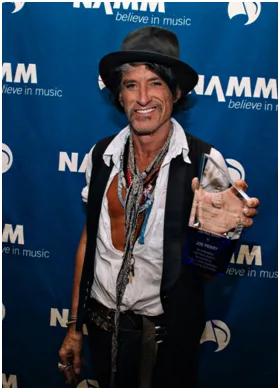 Legendary AEROSMITH Guitarist JOE PERRY Honored with Les Paul Award at 32nd Annual NAMM TEC Awards